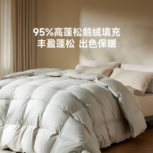 8H 布达佩斯1号匈牙利进口95%白鹅绒蓬松高保暖冬被