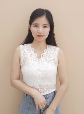 Y902夏季新款韩版弹力蕾丝V领半截假领子女无袖假领套头假衣领子