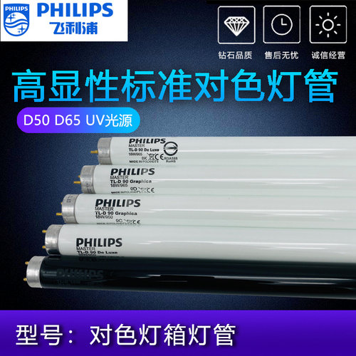 飞利浦d65对色灯灯箱灯管950