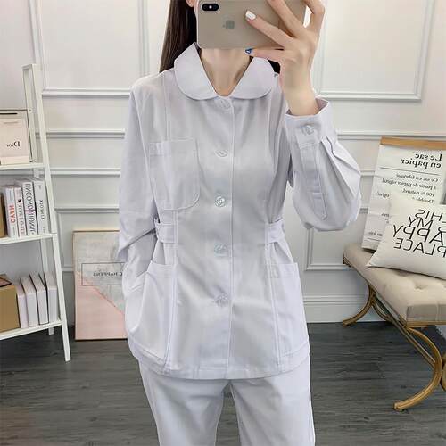 南丁格尔护士服分体套装女款长袖口腔科护理服医美加厚短袖工作服