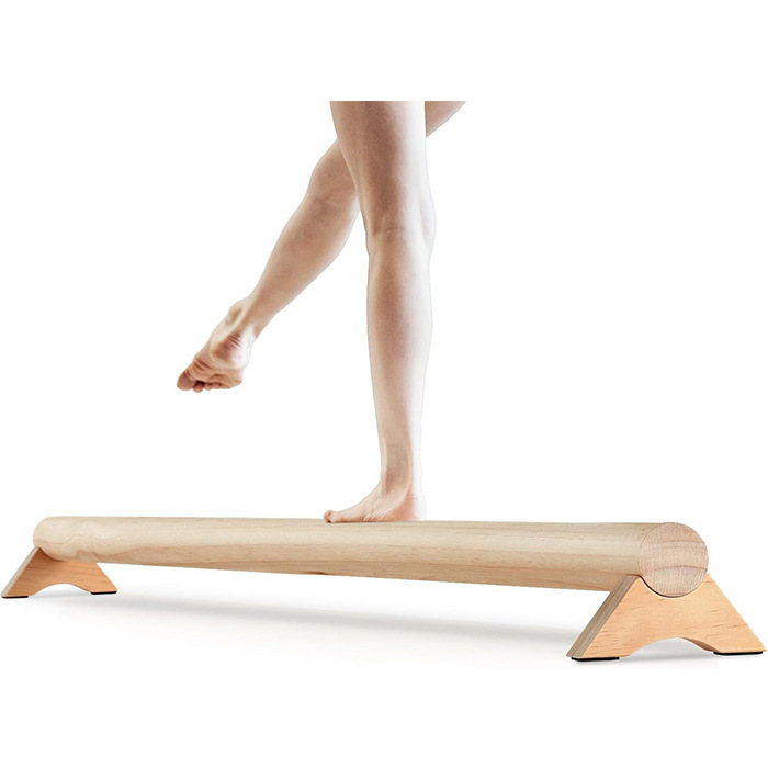 木质体操光束脚踝平衡训练器俄式挺身架长单杠棍稳定练习平衡感统