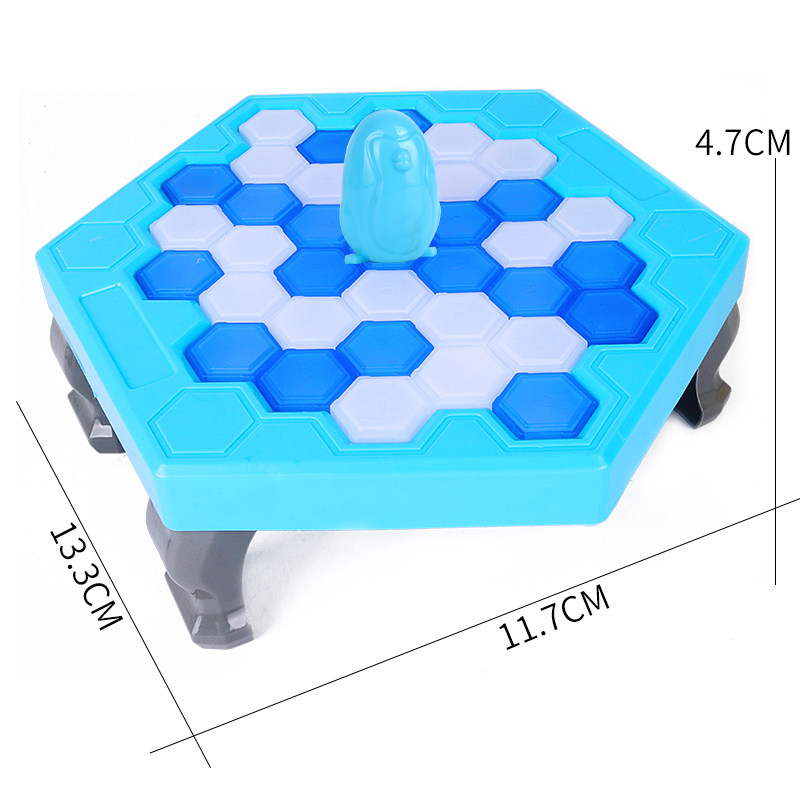 작은 펭귄 얼음 차단기 유치원  부모-자녀 상호 작용 얼음 블록을 두드리는 탁상용 게임 노크 장난감