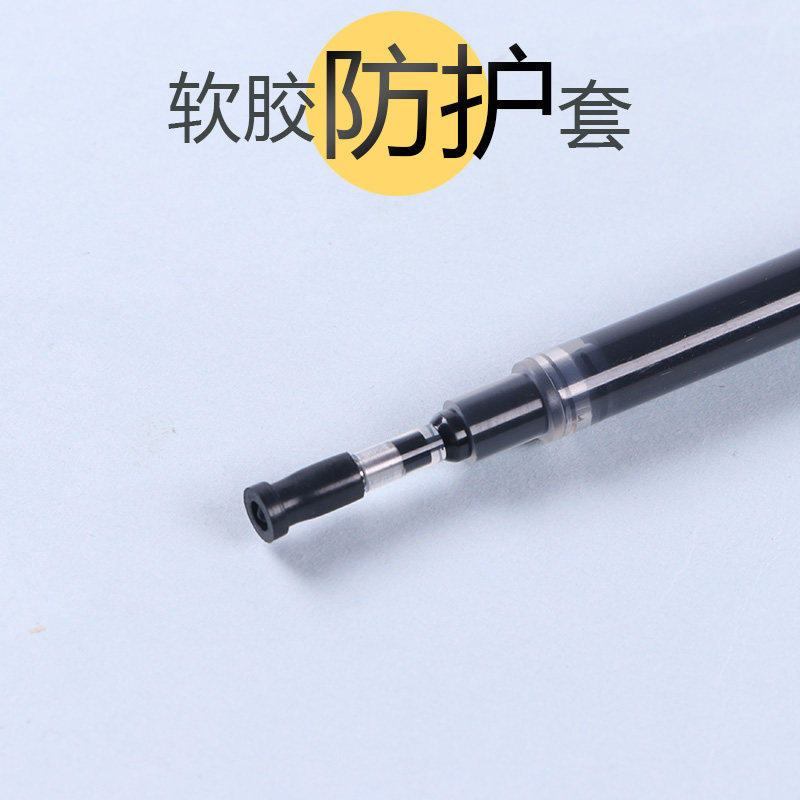 CHENQI 대용량 젤 펜 리필 총알 0.5MM 사무실 수성 펜 리필 0.7|1.0MM 편지지