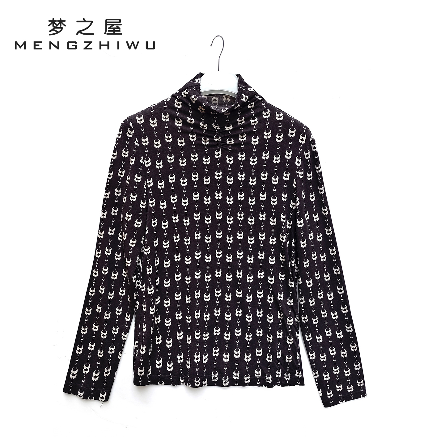 梦之屋2025秋冬印花打底衫内搭女