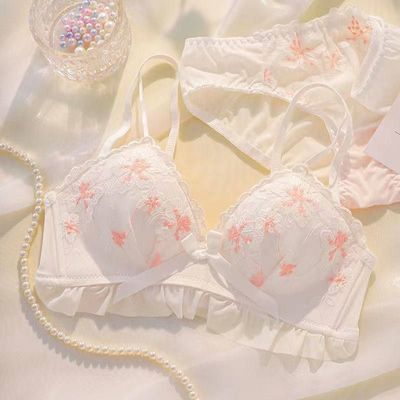 日系少女内衣女套装小胸聚拢无