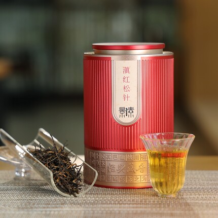 2026年特级滇红松针云南凤庆野生古树花果香焦糖香225g茶叶礼盒