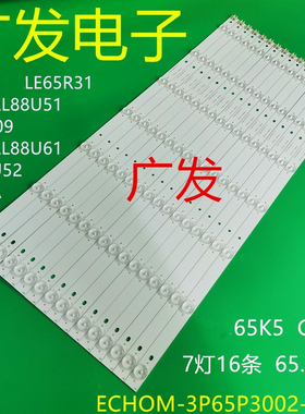 适用海尔LS65AL88U61/51 LE65R31 H65E09灯条摩卡65K5 G5K5灯条