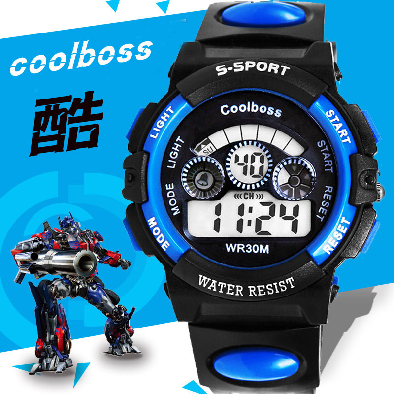 Children watch boy girl students watch waterproof electronic watch children's electronic watches luminous boys