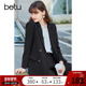 Betu百图休闲西装 黑色OL通勤职业外套潮 新款 女中长款 2026年春装