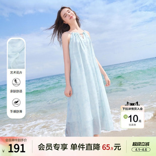 新款 仙气碎花裙 连衣裙女2025年夏季 betu百图海岛假日风印花无袖