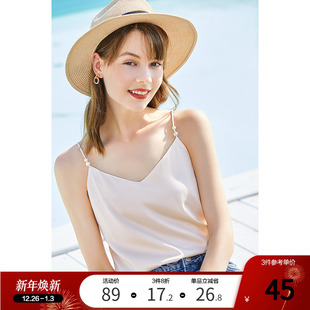 新款 别致上衣2024年夏季 短款 Betu百图吊带背心女打底内搭外穿无袖