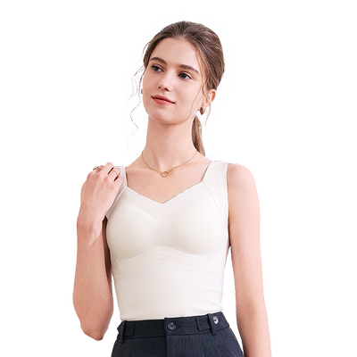 betu百图无痕蓄热保暖背心女带胸垫2025年秋季新款打底衫吊带衫
