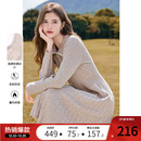 加厚高腰修身 新款 毛衣裙 气质针织连衣裙2025年冬季 betu百图法式