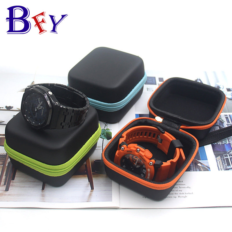 PU皮手表耳机收纳盒便捷珠宝首饰收纳防摔腕表保护盒子口红收纳盒