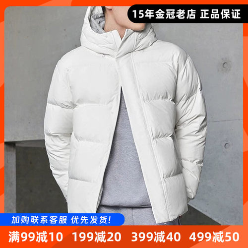 阿迪达斯连帽男女保暖羽绒服