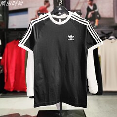 阿迪达斯jennie同款短袖T恤女三叶草Adidas夏2024新款运动 GN3495