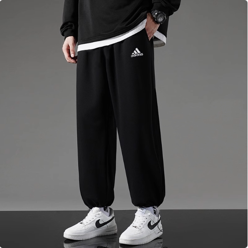 Adidas阿迪达斯正品休闲舒适束脚运动裤男女轻运动JM9112