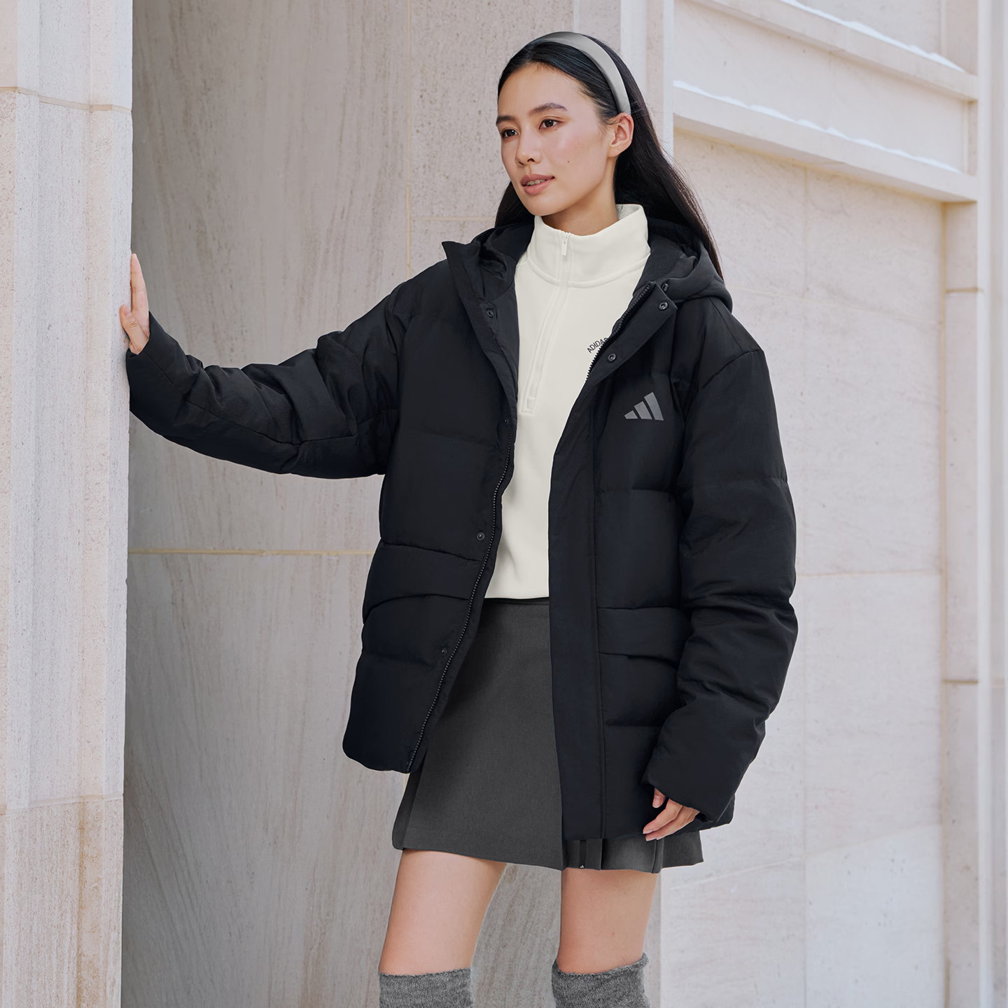 Adidas/阿迪达斯羽绒服男款爆款2026新款正品冬季保暖外套 KQ5519
