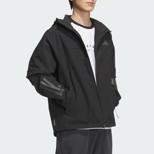 Adidas正品男女宽松运动连帽外套