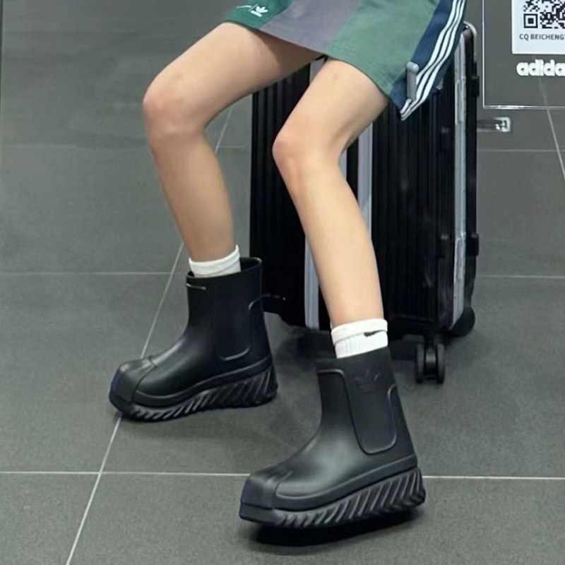 阿迪达斯三叶草26男女款休闲雨靴