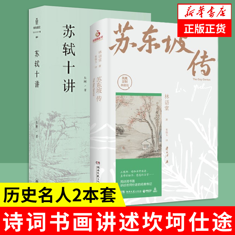 苏东坡传+苏轼十讲历史人物传记