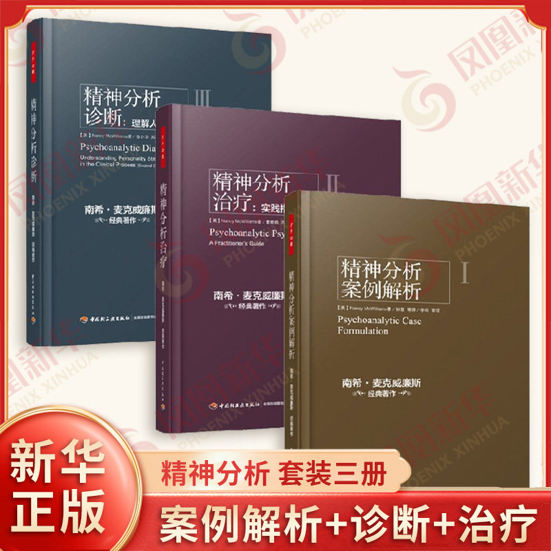套装全3册 精神分析诊断 理解人格结构+精神分析治疗 实践指导+精神分析案例解析 心理学书籍 中国轻工业出版社 新华书店正版书籍