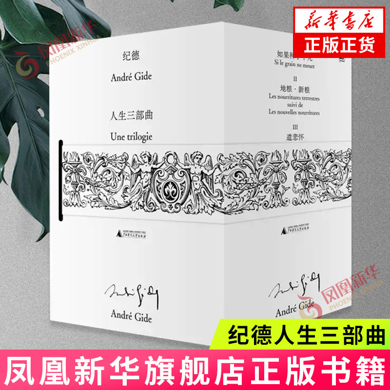 凤凰新华书店旗舰店 纪德人生三部曲 安德烈纪德作品 地粮新粮 如果种子不死 遣悲怀 广西师范大学出版社 文学作品集 官网正版书籍