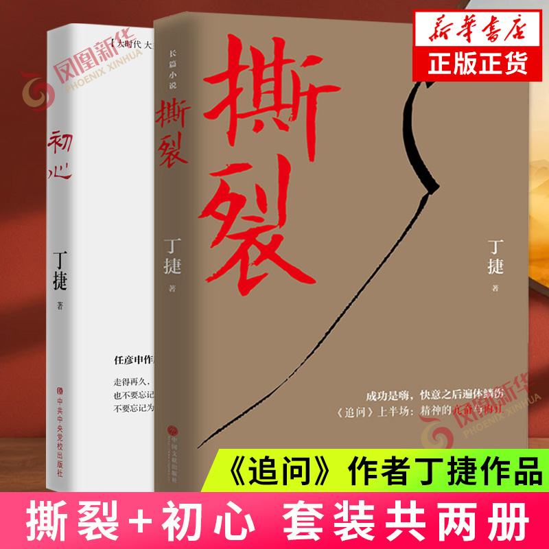 撕裂+初心《追问》作者丁捷作品两册套装中国现近代文学小说官场反腐文学小说凤凰新华书店旗舰店官网正版书籍