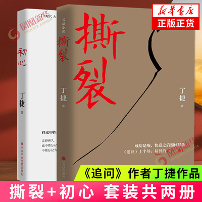 撕裂+初心 《追问》作者丁捷作品 两册套装 中国现近代文学小说官场反腐文学小说 凤凰新华书店旗舰店官网 正版书籍