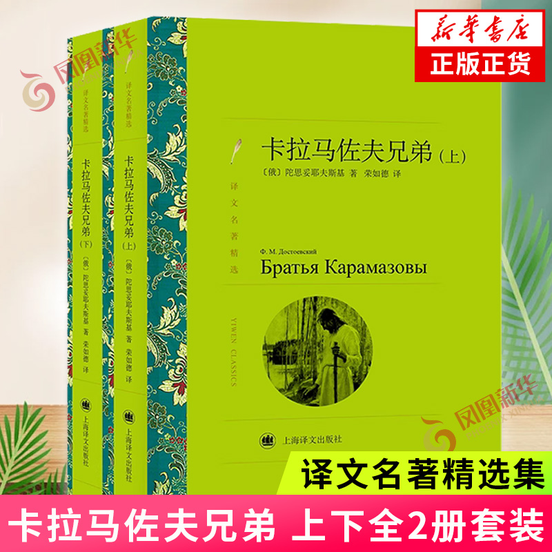 卡拉马佐夫兄弟 上下全2册套装 文学名著译文名著精选 陀思妥耶夫斯基代表作之一 错综复杂社会家庭道德和人性的悲剧主题 外国小说