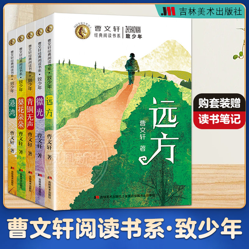 致少年曹文轩阅读书系 远方+微光+港湾+青铜无声+葵花朵朵 全五册 少儿文学读物课外书 8-15岁儿童读物 吉林美术出版社 新华正版