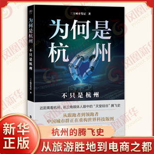 为何是杭州 不只是杭州 三土城市笔记 著 杭州与中国科创的激荡故事 人工智能重镇的跃迁历程 从旅游胜地到电商之都 杭州的腾飞史