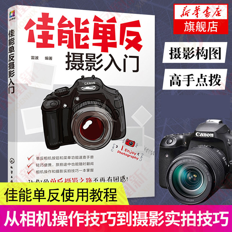 佳能单反摄影入门 佳能相机拍照教程 摄影书籍入门教材摄影书人像风光构图轻松学用光教程基础数码拍摄摆姿艺术拍照专业大全技巧