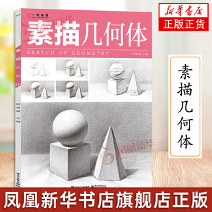 一线美誉 素描几何体8开基础教材临摹本书籍单个体结构与明暗静物组合精选篇画到位基础初学者入门自学初学技法高联考美术绘画