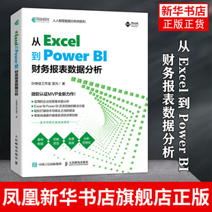 从 Excel 到 Power BI 财务报表数据分析 powerbi商业数据分析教程书 excel数据处理入门 PowerBI入门教材书籍