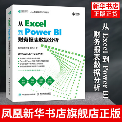 从 Excel 到 Power BI  财务报表数据分析 powerbi商业数据分析教程书 excel数据处理入门 PowerBI入门教材书籍