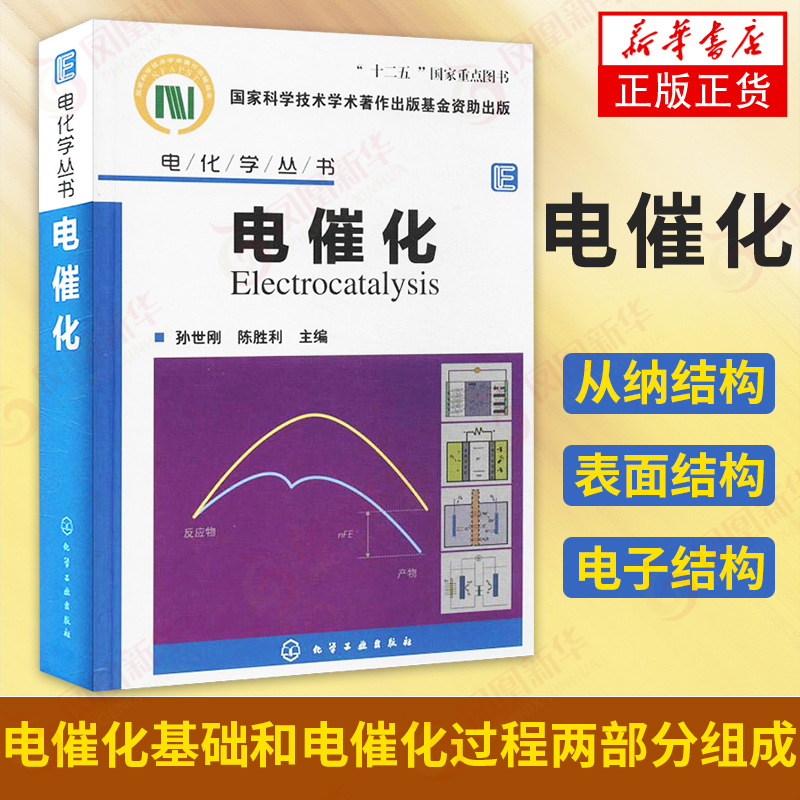 电化学丛书电催化孙世刚电催化基础电催化过程教程书籍电催化剂理论设计理论模拟制备工艺技术书籍电催化基础知识图书籍