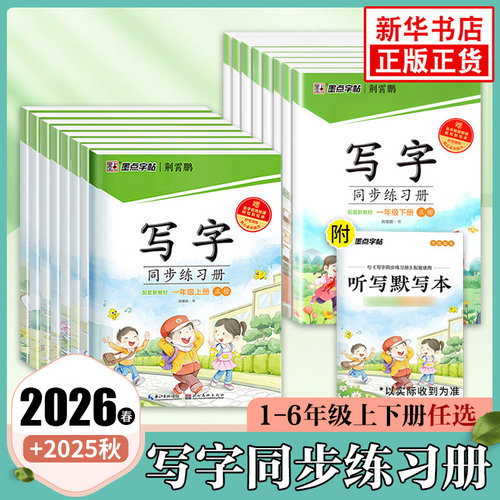 2025墨点字帖同步练习册