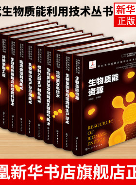 任选 10本套 现代生物质能利用技术丛书纤维素酶工程能源微藻生物炼制生物质热裂解及合成固体成型燃料乙醇柴油生物柴油生产应用