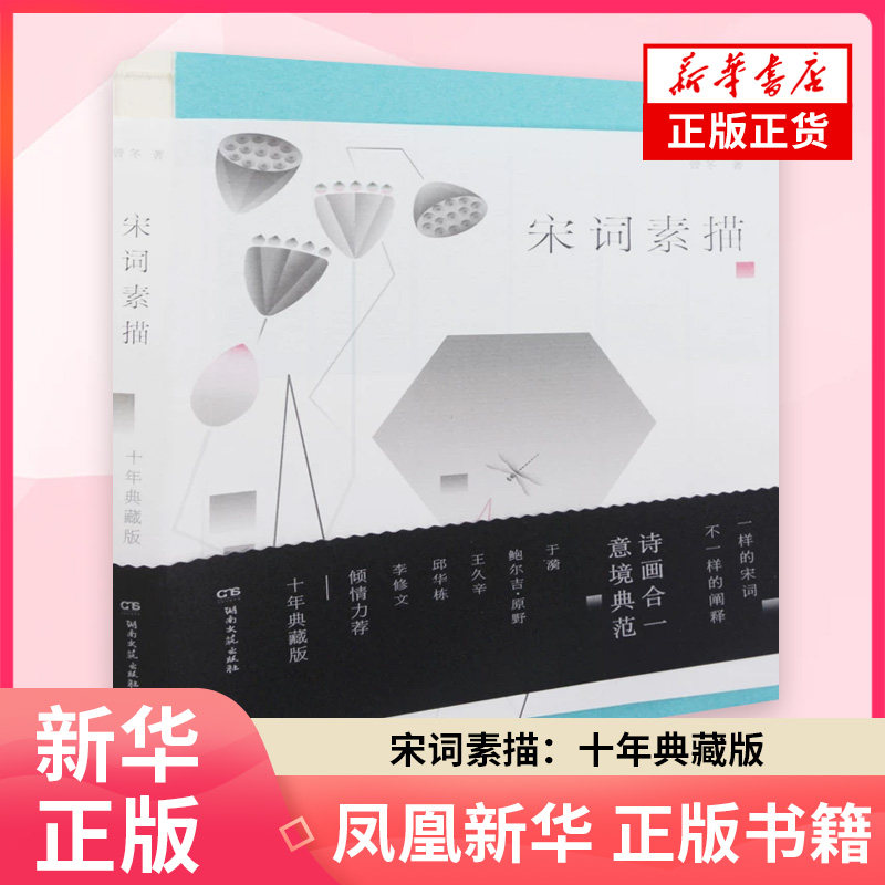宋词素描 十年典藏版曾冬著图书目录文摘索引 湖南文艺出版社 凤凰新华书店旗舰店正版书籍图片