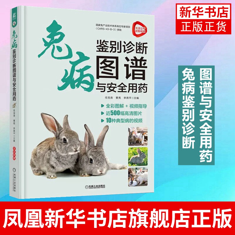 兔病鉴别诊断图谱与安全用药 兔子常见疾病鉴别诊断治疗书籍 家兔肉