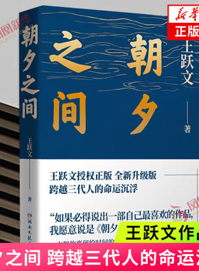 朝夕之间 王跃文 湖南文艺出版社 小说 凤凰新华书店旗舰店