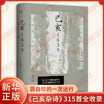 己亥1839 龚自珍的一次远行 余世存 著 写给人生半场者的启示之书 《己亥杂诗》315首全收录 人生半场九千里远行寻回自我 新华正版