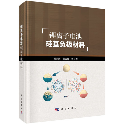 锂离子电池硅基负极材料 郑洪河 黄云辉 硅基负材料制备方法与硅碳复合技术硅负电解液硅基全电池设计制备工艺
