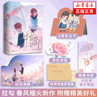 拉勾 套装2册【下单赠手写信+海报+Q萌折立卡+异型书签+书签+电子壁纸】春风榴火新作 言情情感小说青春文学 新华书店旗舰店正版