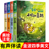 金波四季美文金波四季童话注音美绘版套装全套4册花瓣儿鱼 神奇的小银蛇儿童文学中小学阅读一年级二年级课外阅读6-9-12岁课外阅读