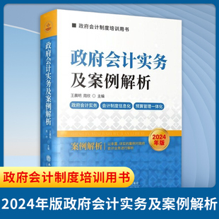 2024年版政府会计实务及案例解析 政府会计制度培训用书 对政府会计五要素进行了详细阐述 会计 立信会计出版社 新华书店正版书籍
