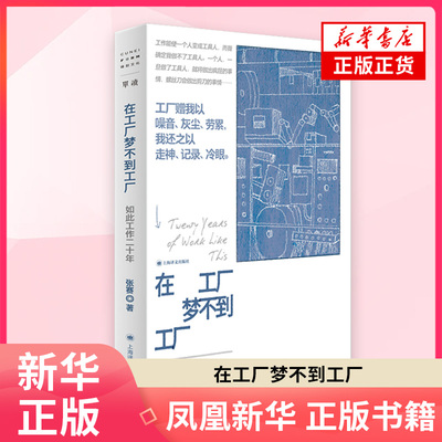 在工厂梦不到工厂 张赛著 写下工作中的痛苦和不合理 一位底层打工人的呐喊 纪实报告文学 凤凰新华书店 正版书籍