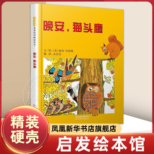 硬壳精装 晚安猫头鹰 0-3-6周岁儿童绘本幼儿园故事书宝宝启蒙绘本图画书启蒙早教书籍儿童读物【凤凰新华书店旗舰店】
