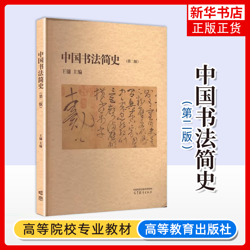 中国书法简史(第二版)王镛 高等教育出版社 书法史教材书法艺术历史传统书法中国汉字书法美术史美术书法专业本专科教材